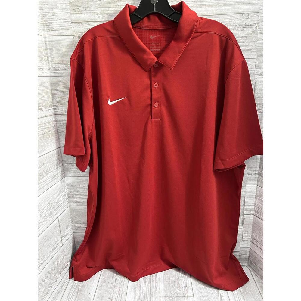 Nike Dri-Fit Men’s Polo Shirt – Red – Size Small – New Without Tags